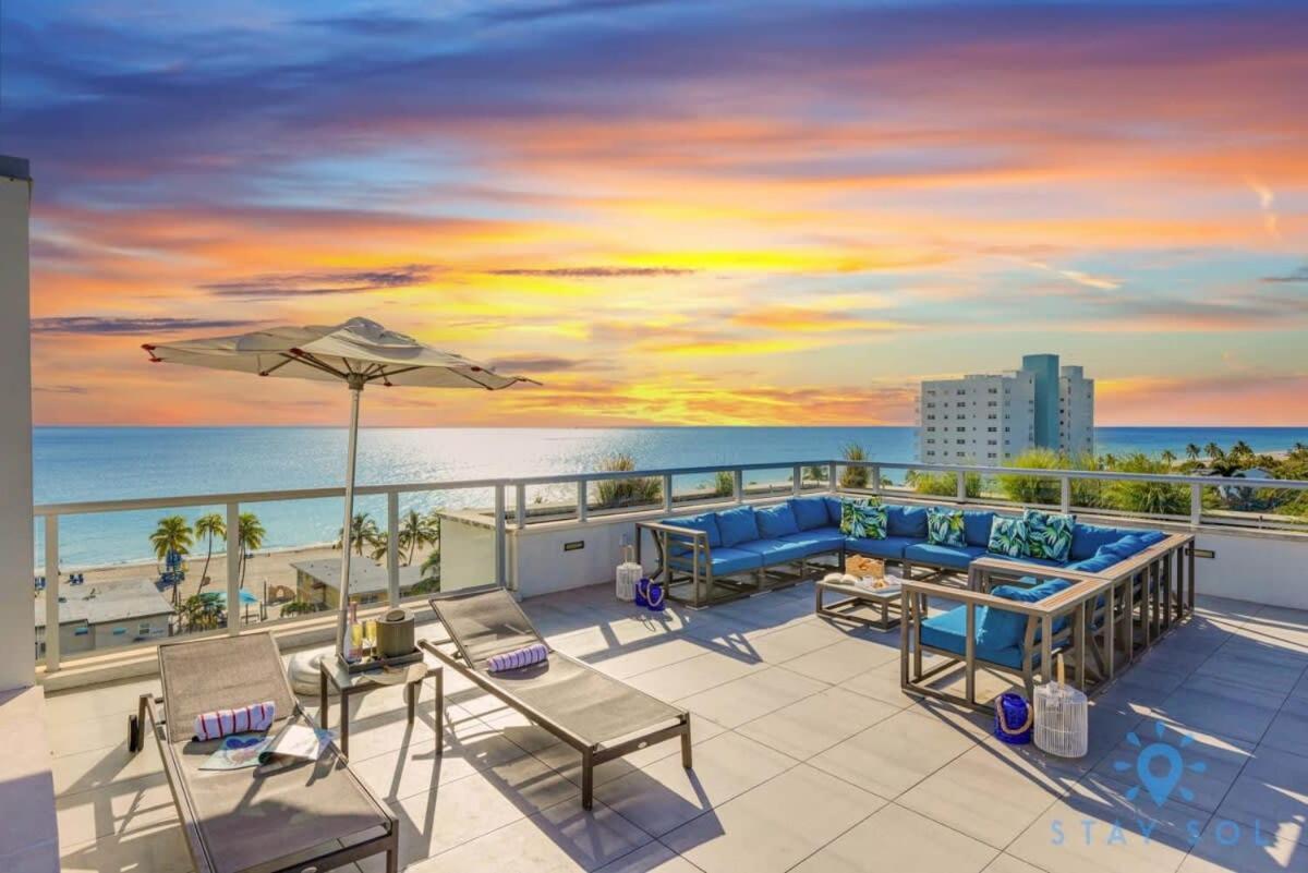 Rooftop Pool - Ocean View Balcony - Hollywood Beach Esterno foto