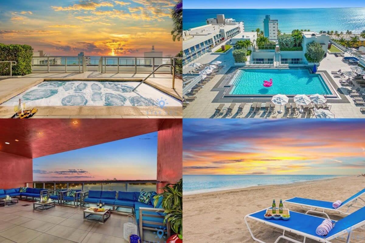 Rooftop Pool - Ocean View Balcony - Hollywood Beach Esterno foto
